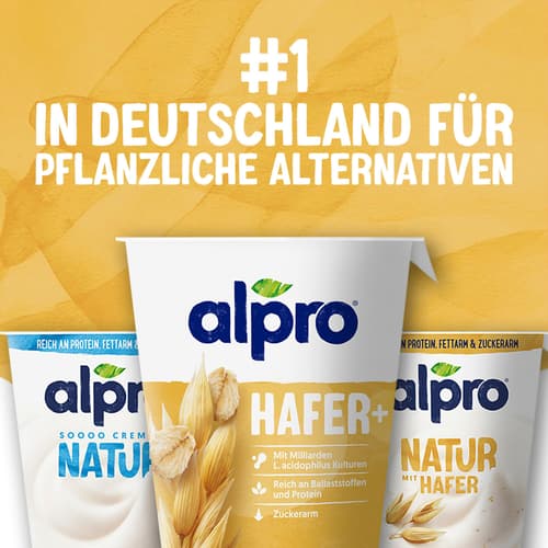 Alpro Joghurtalternative auf Sojabasis, Hafer+ Natur