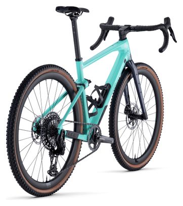Vélo de Gravel BMC URS 01 Three Sram Force eTap AXS / X0 Eagle AXS 12V 700 mm Bleu Vert Minty Aqua 2024