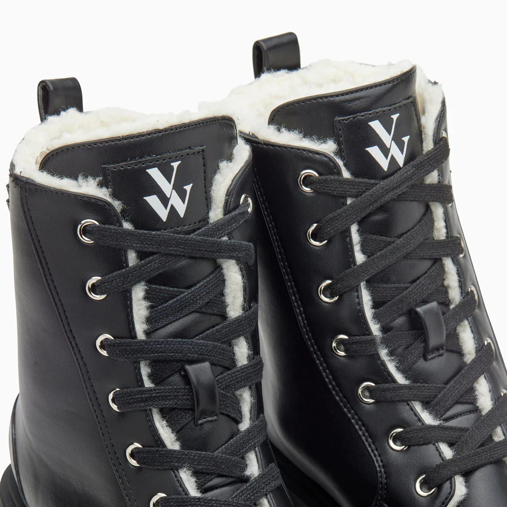Bottines-Bottines rangers Sally noires