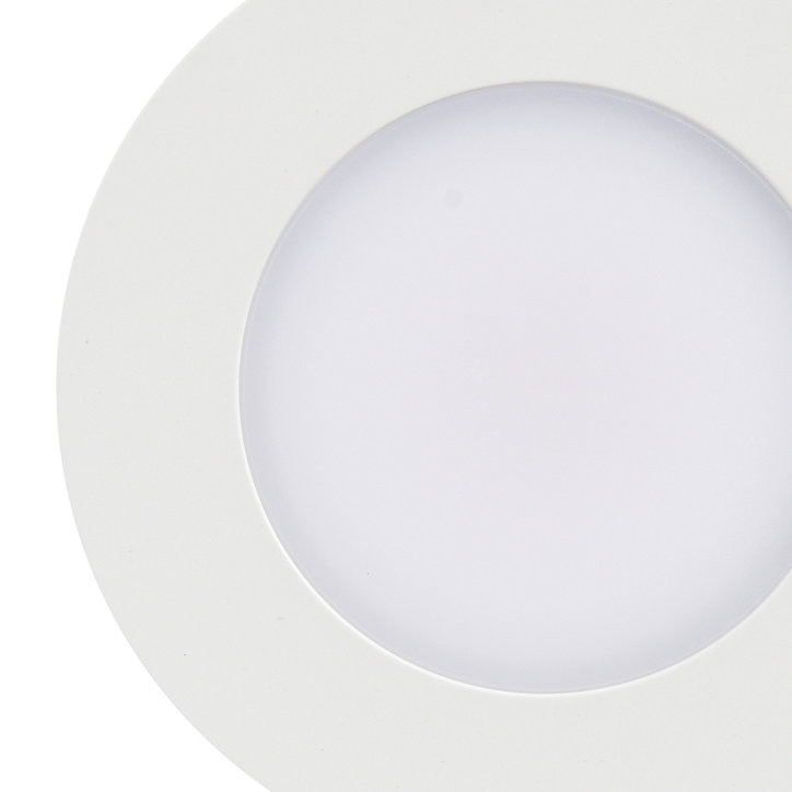 3 spots encastrables Leavitt LED intégrée blanc chaud IP44 300lm 4.5W Ø8.5xH.4.7cm blanc GoodHome