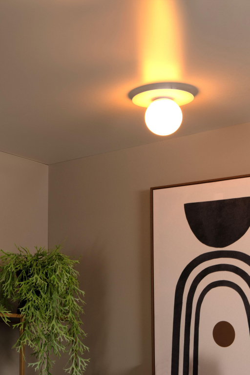 Lucide Tricia plafondlamp messing