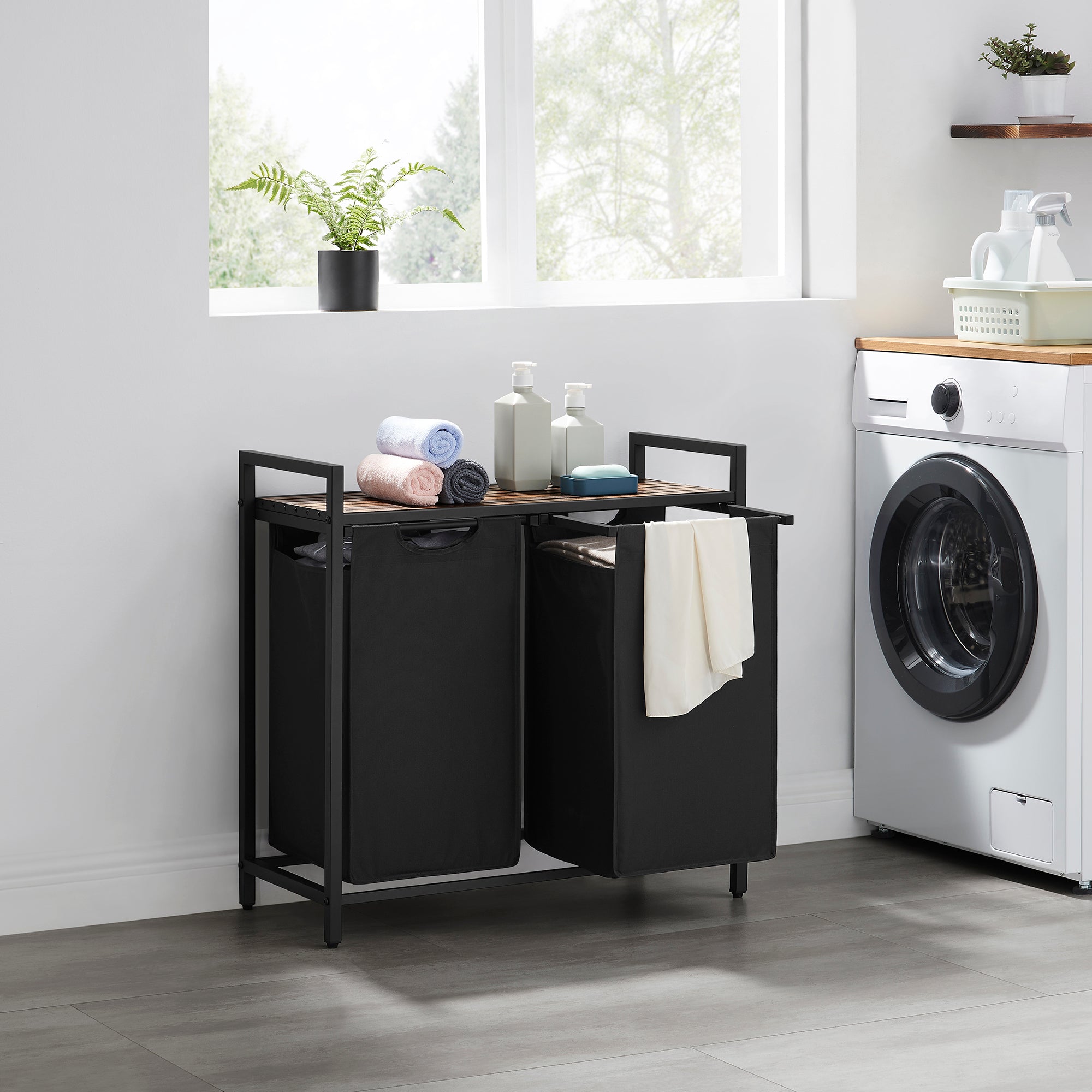 ACAZA Wasmand Zwart