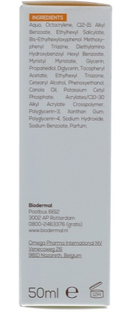 Biodermal Zonnecrème Gezicht Hydraplus SPF30 50ML