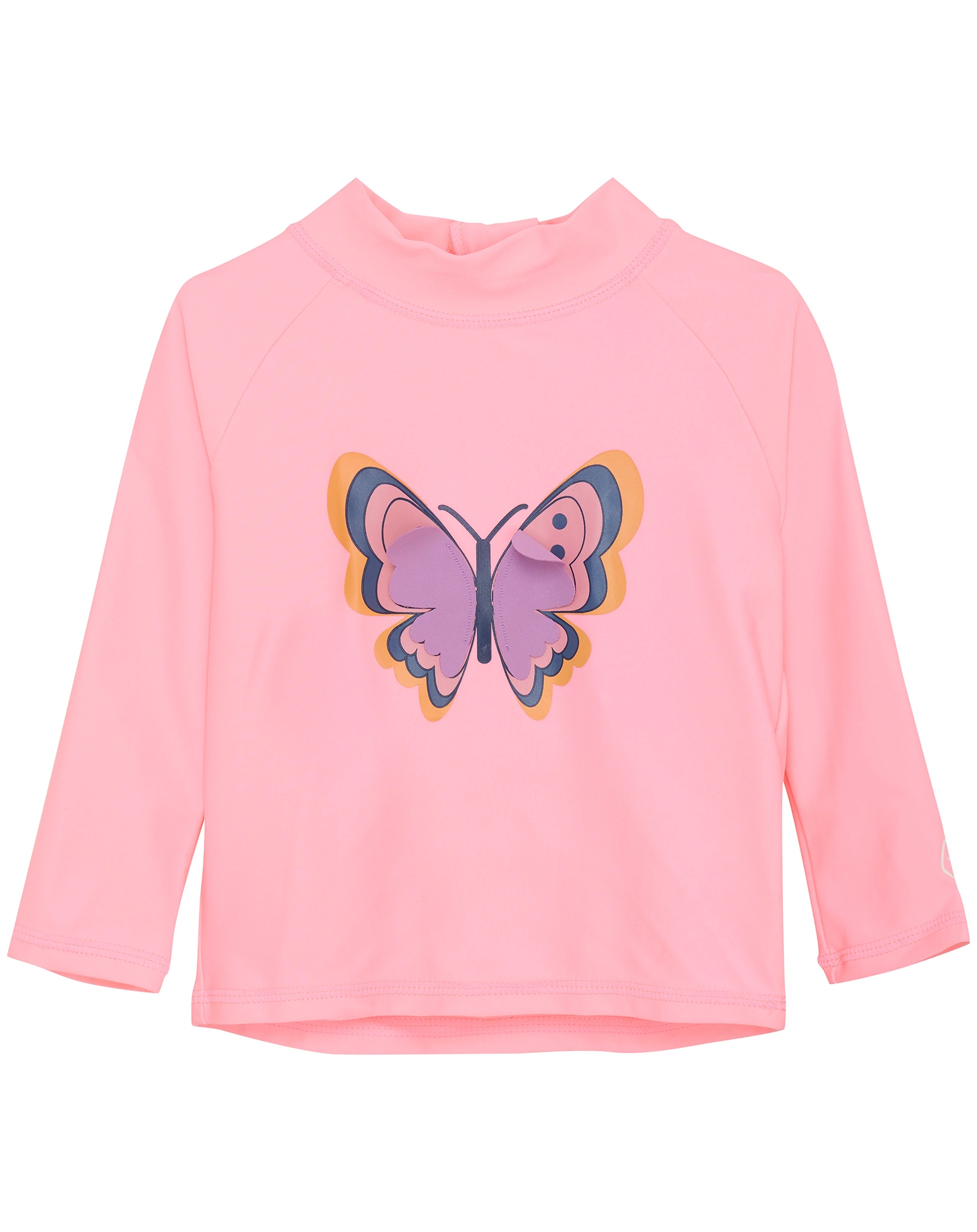 Langarm-Badeshirt BEAUTY WINGS in salmon rose