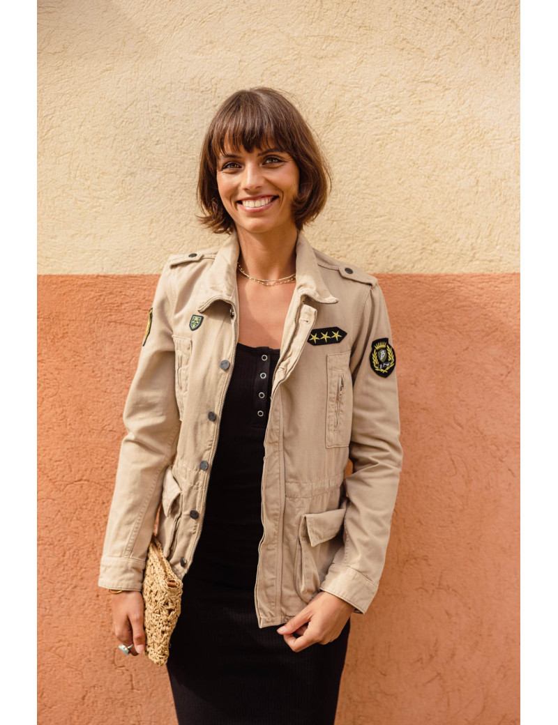 ATELIER BOHÈME VESTE SAHARIENNE VANINA BEIGE