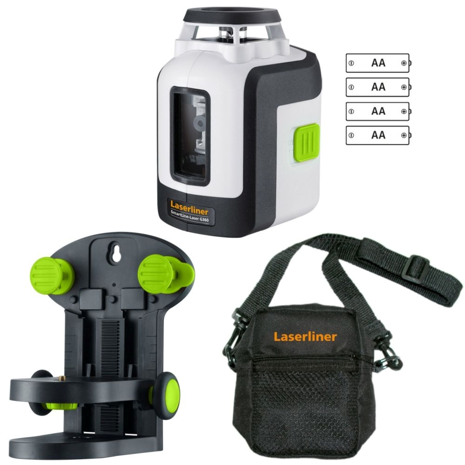 Laserliner SmartLine-Laser G360 Lijnlaser in tas - Groen - 30m