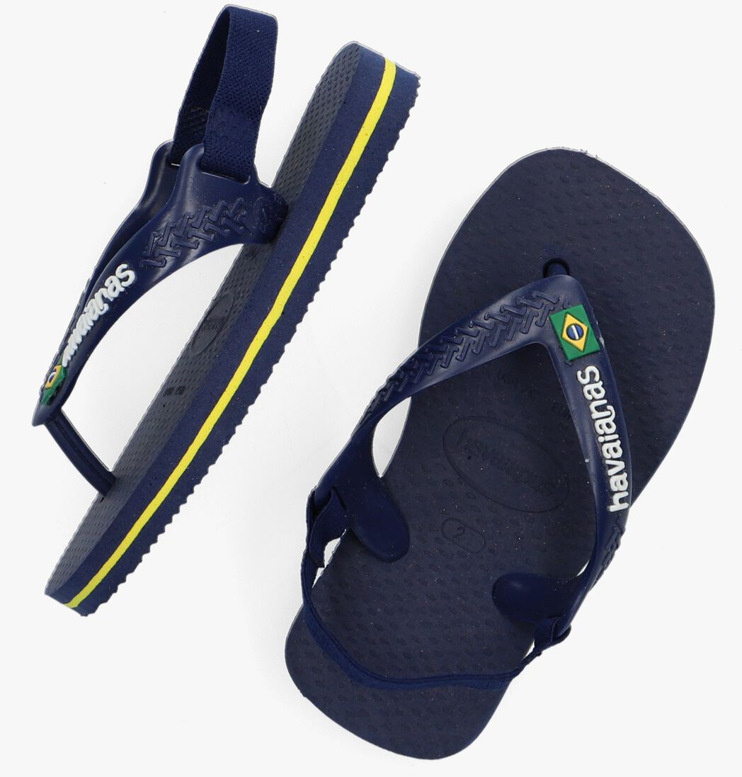 HAVAIANAS blauwe havaianas teenslippers baby brasil logo ii