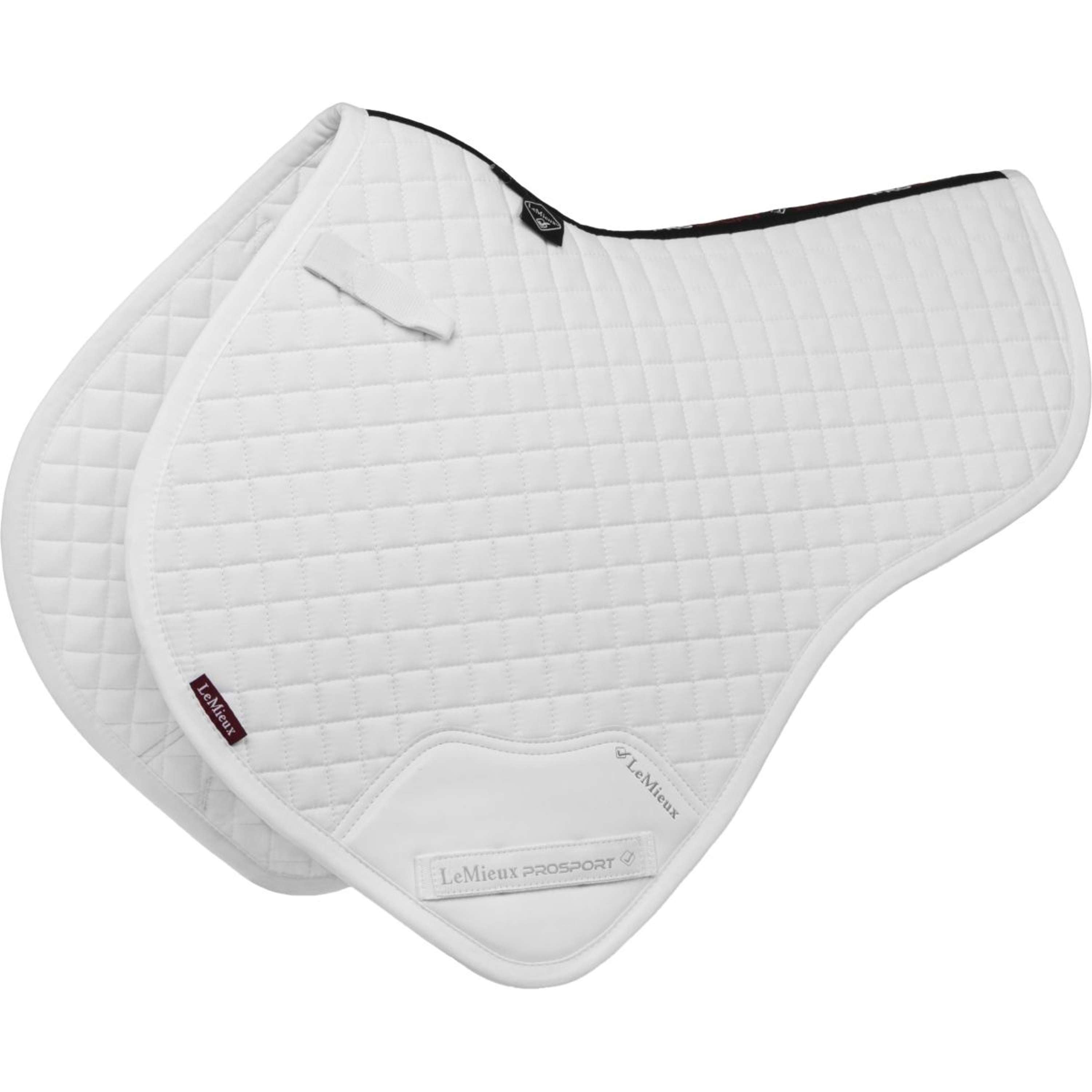 LeMieux Zadeldekje Cotton Half Square Close Contact Wit