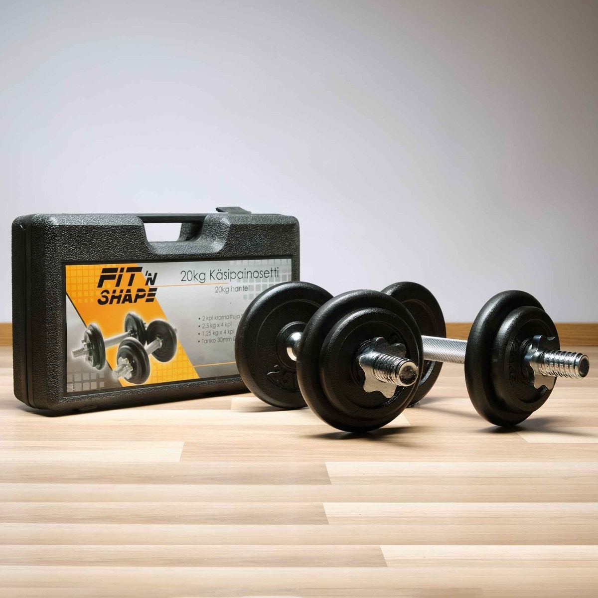 Fit n Shape Justerbare Håndvekter 20kg, jernplater