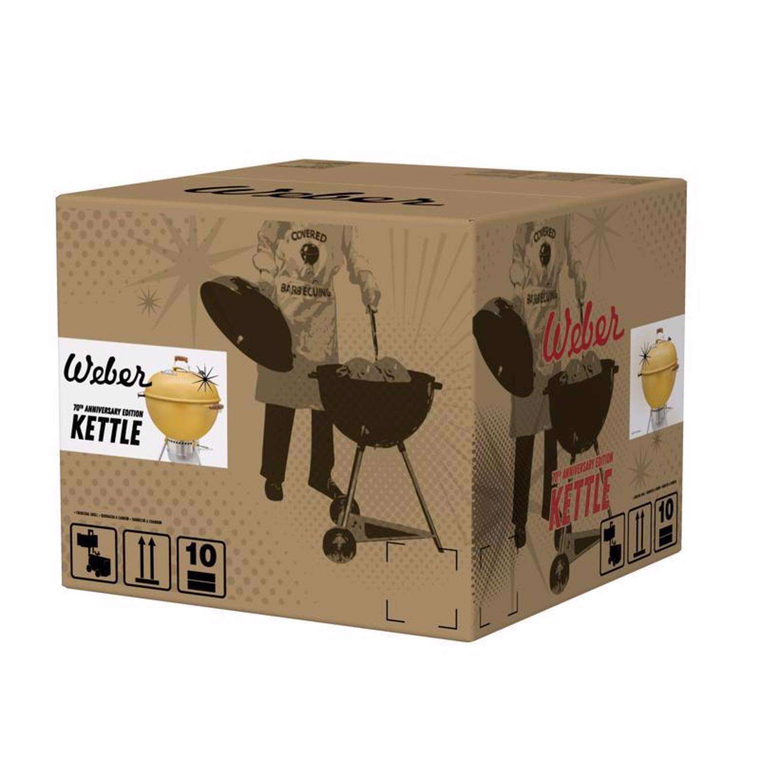Weber 22 in. Charcoal Grill Hot Rod Yellow