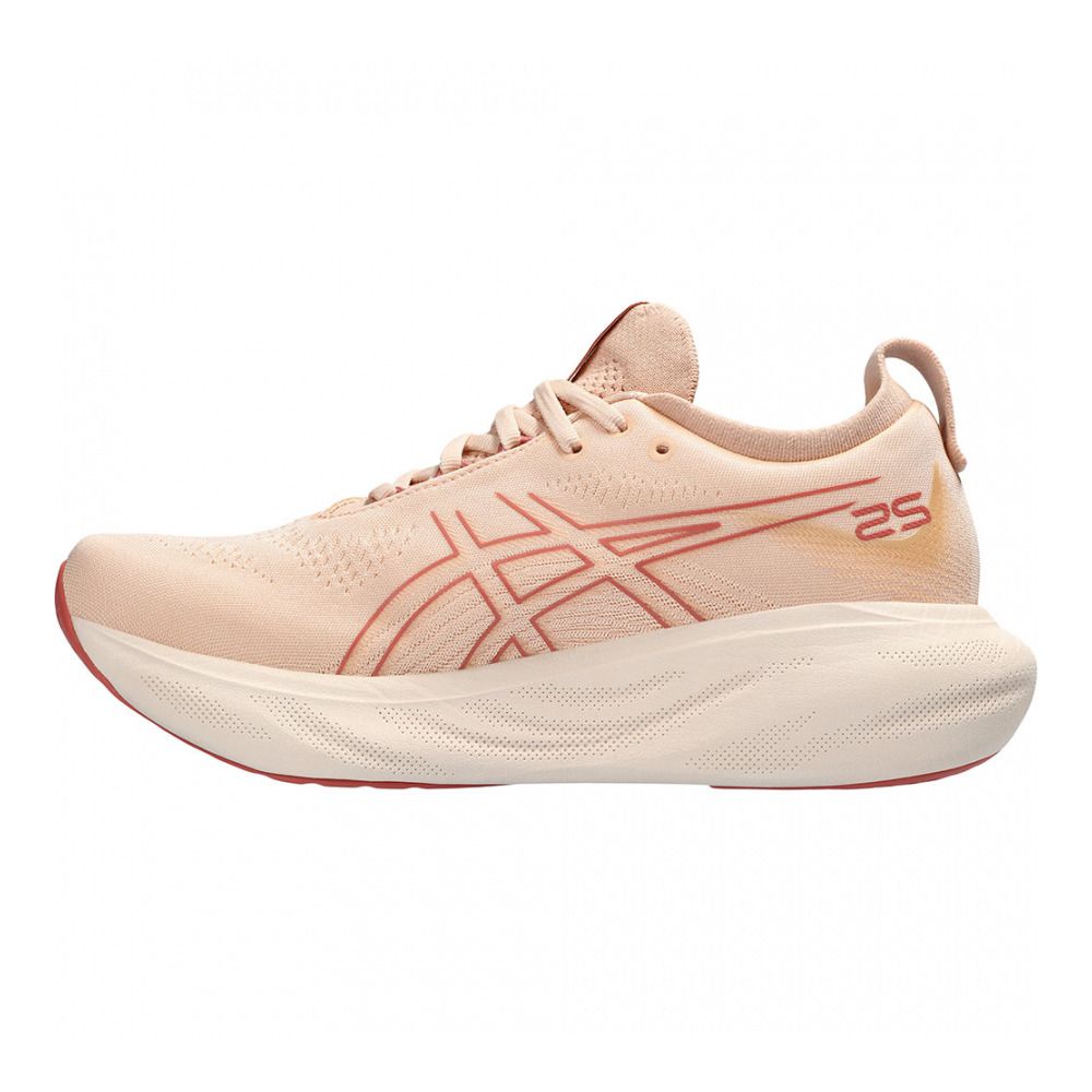 Asics GEL-NIMBUS 25 - Chaussures running Femme pale apricot/light garnet