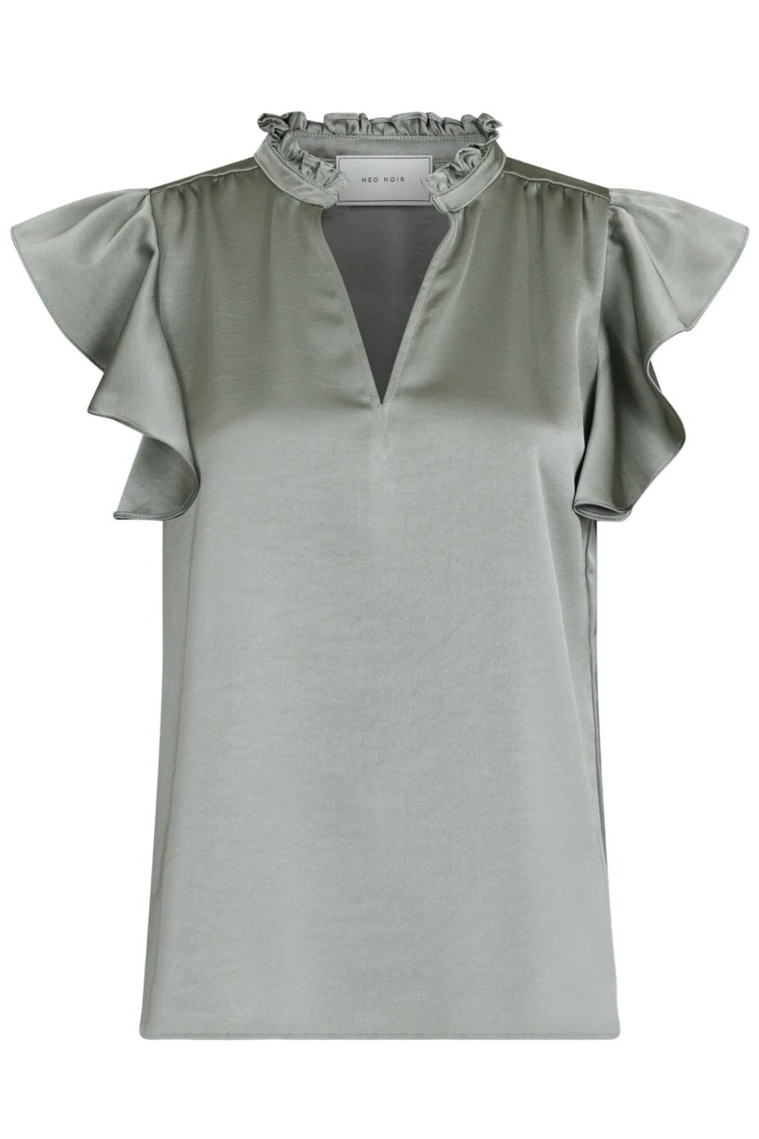 Neo Noir Stella Heavy Sateen Blouse