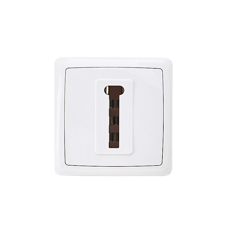 Prise de téléphone monobloc en saillie Jacobsen Sigurd blanc complet