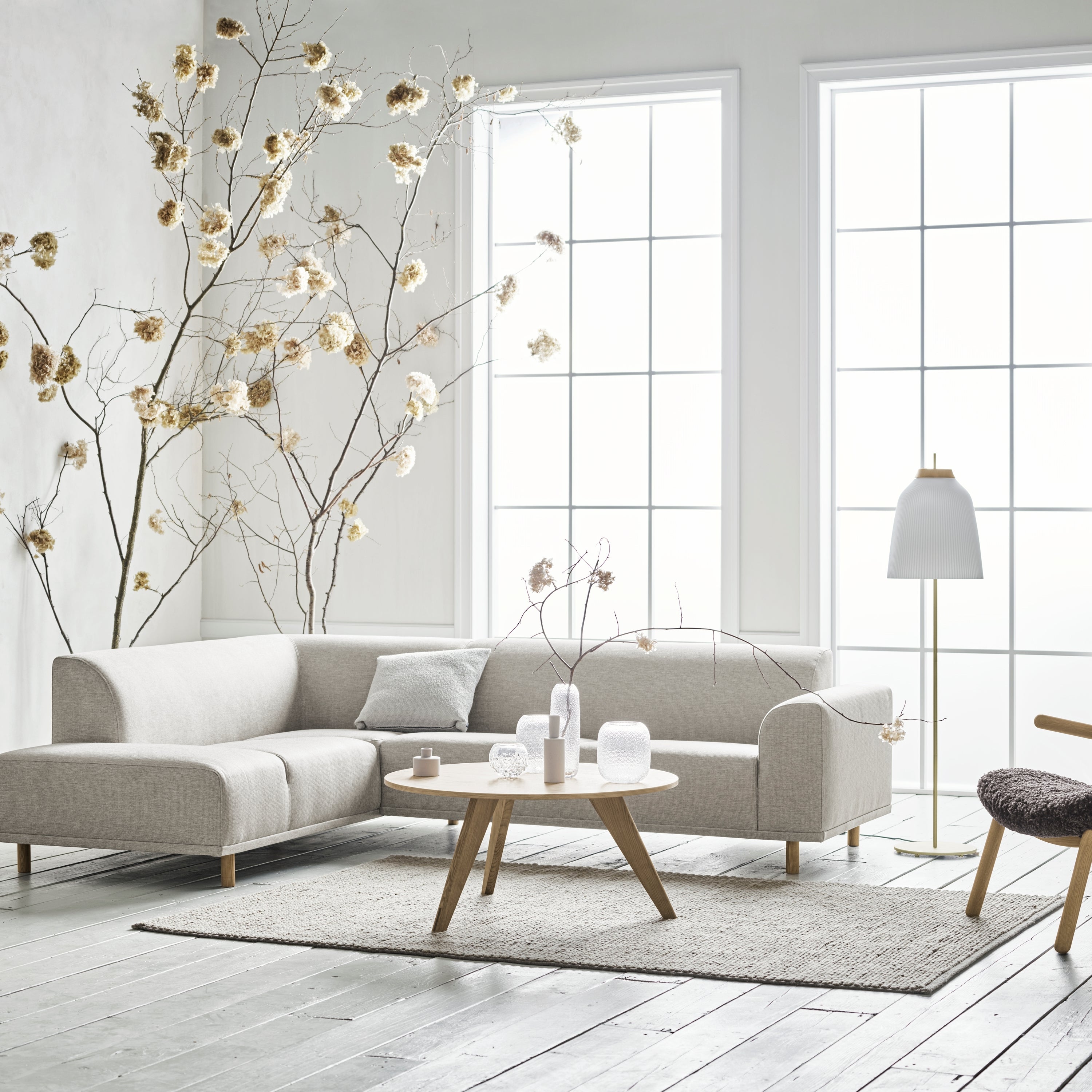 Bolia Braid Vloerkleed 200 x 300 cm -  Light Grey