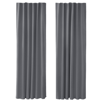 OK kant en klaar gordijn deels verduisterend antraciet 140x270 cm (bxh) - 2 stuks
