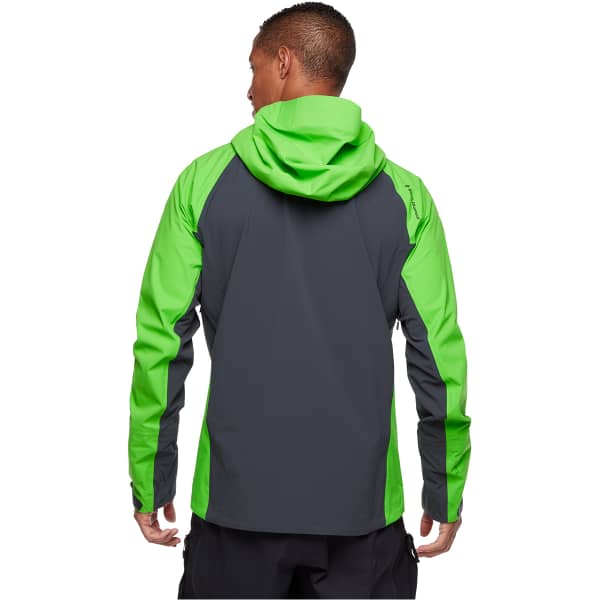 Veste ski de randonnée BLACK DIAMOND M DAWN PATROL HYBRID SHELL VIBRANT GREEN