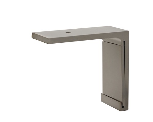 Wandbeugel voor gordijnrail Smart RVS look 7,3 cm