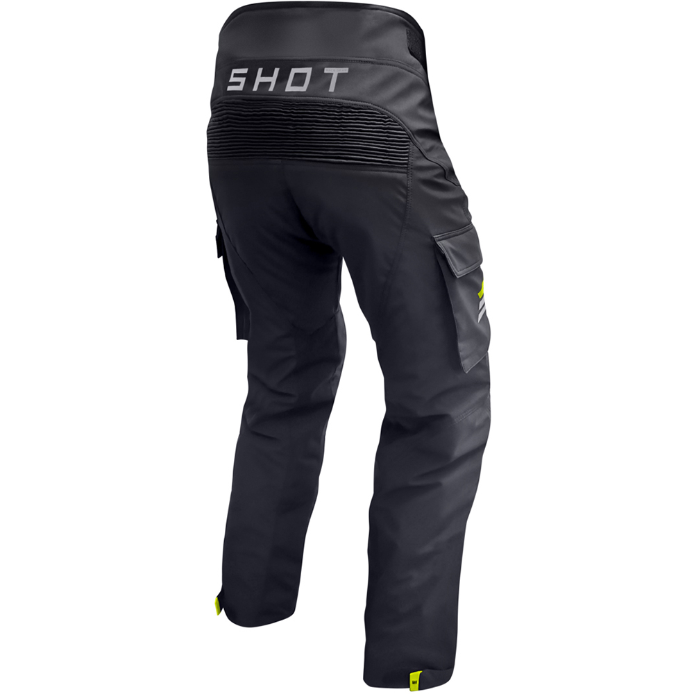 Shot - Pantalon Climatic Noir / Jaune fluo