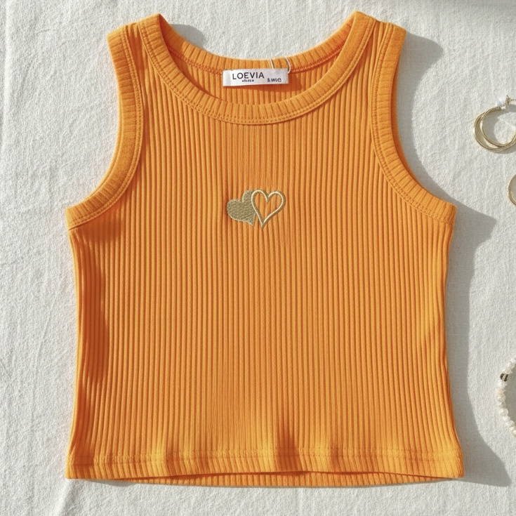 Heart Rib Tank Top (verzenddatum 27 feb)