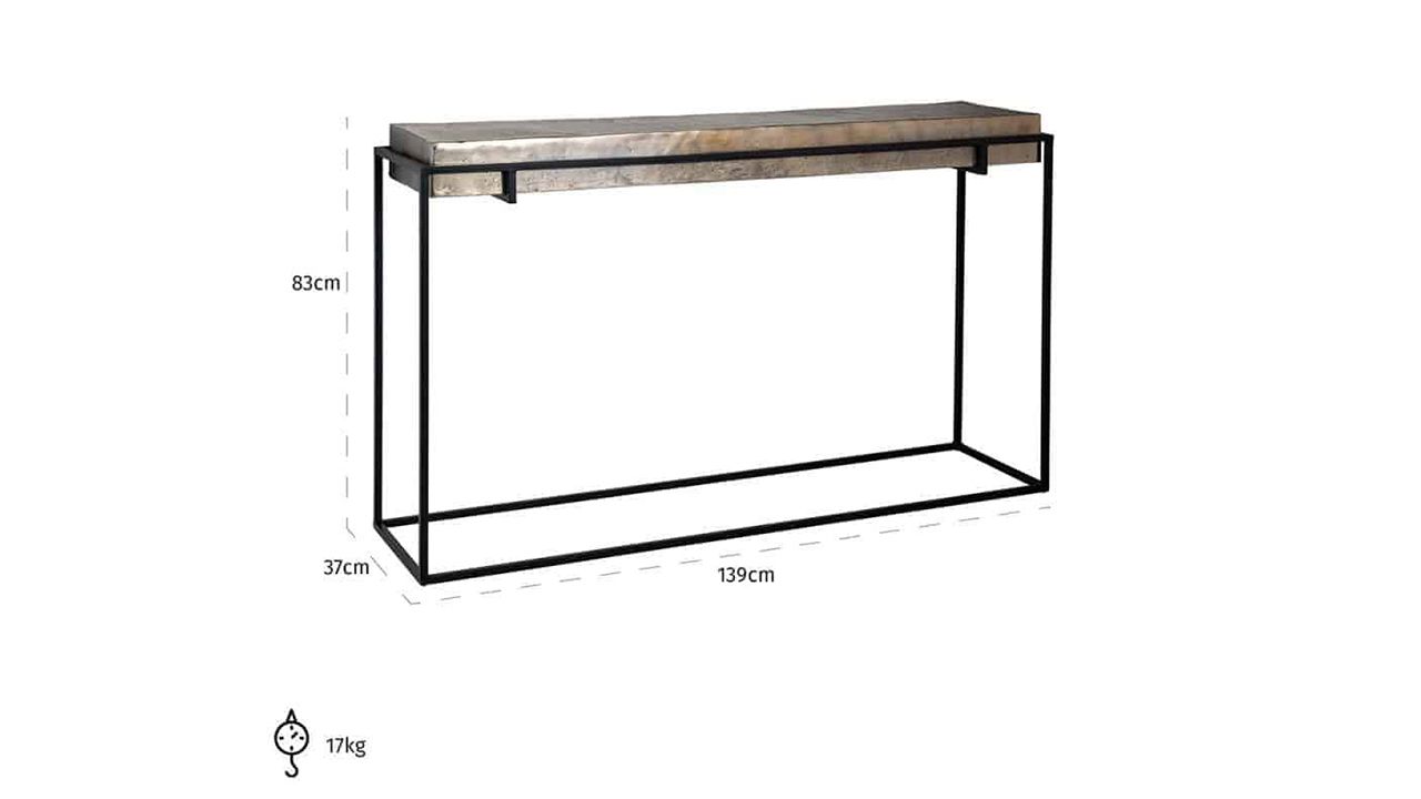 Wandtafel 210240 Calloway B140 x D36 x H82 cm