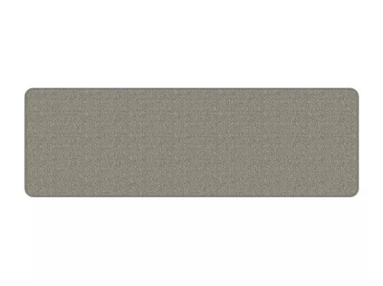 Tapis de couloir aspect sisal argenté 50x150 cm