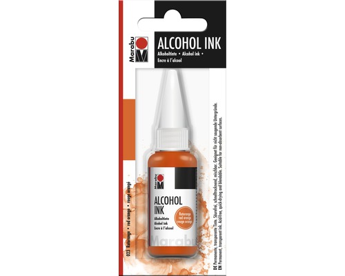 Marabu Alcohol Ink, rood-oranje 023, 20 ml