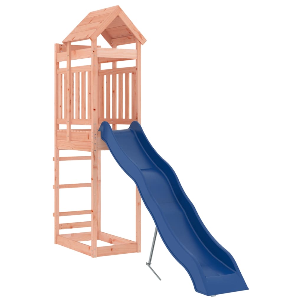 Aire de jeux d'extérieur balançoires toboggan portiques robuste jeux jardin 267 x 64 x 238 cm bois massif de douglas 02_00049