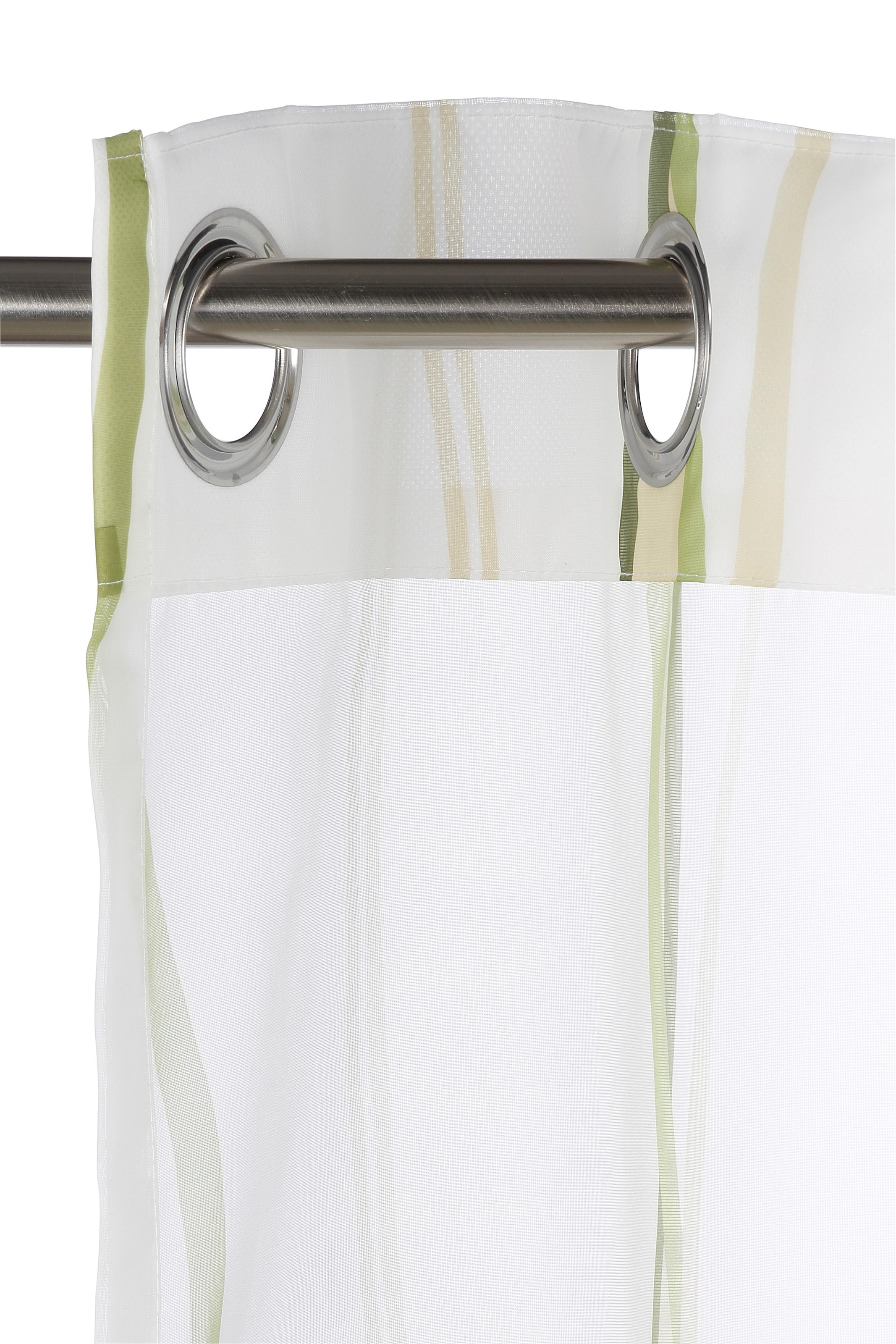 my home Gardine »Dimona« Ösen 2 Stk. tlg. 2-er Set, transparent, Voile, Polyester, Wellen