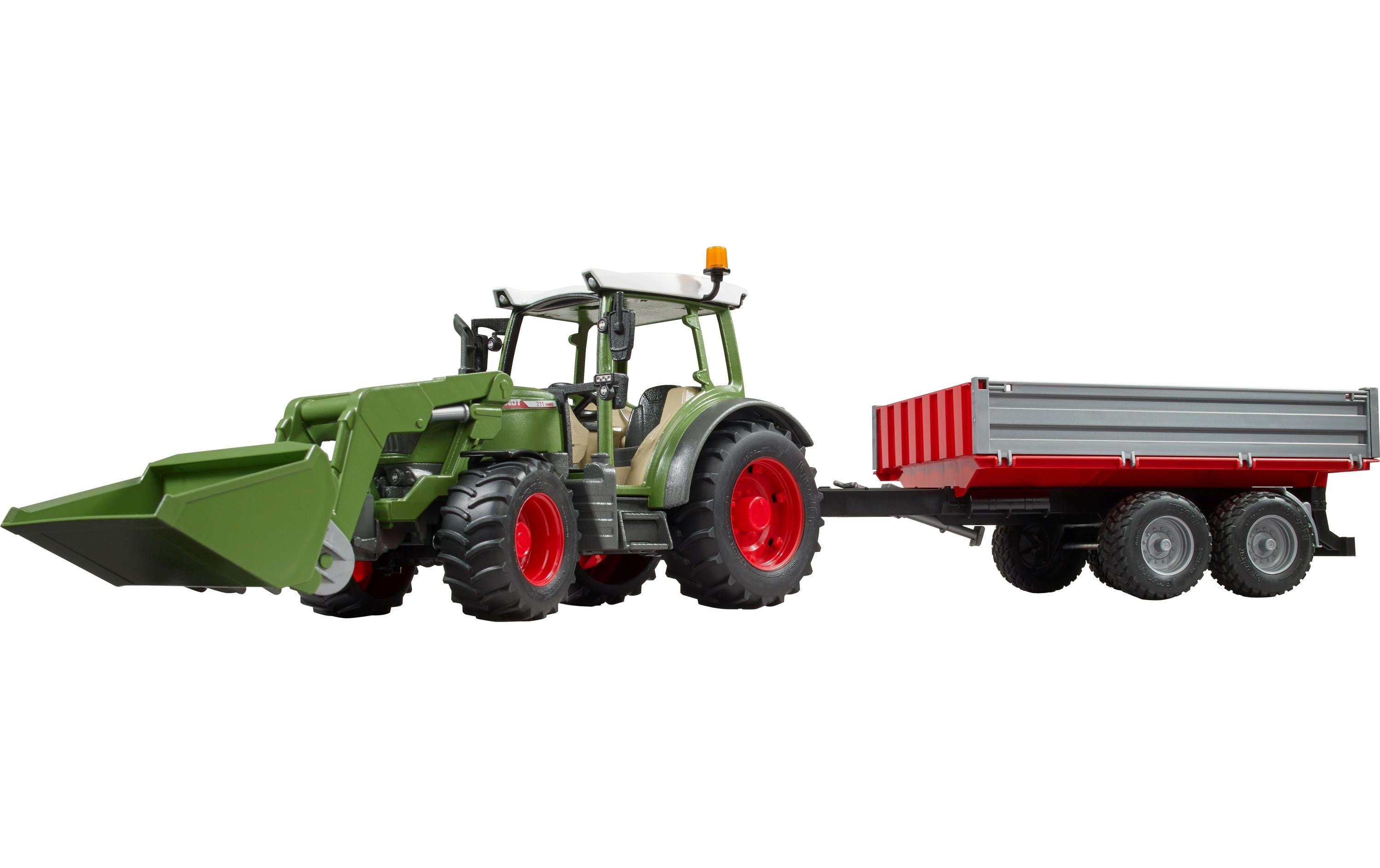 Track Builder Fendt Vario 211 mit FrontladerSpielzeug-Traktor