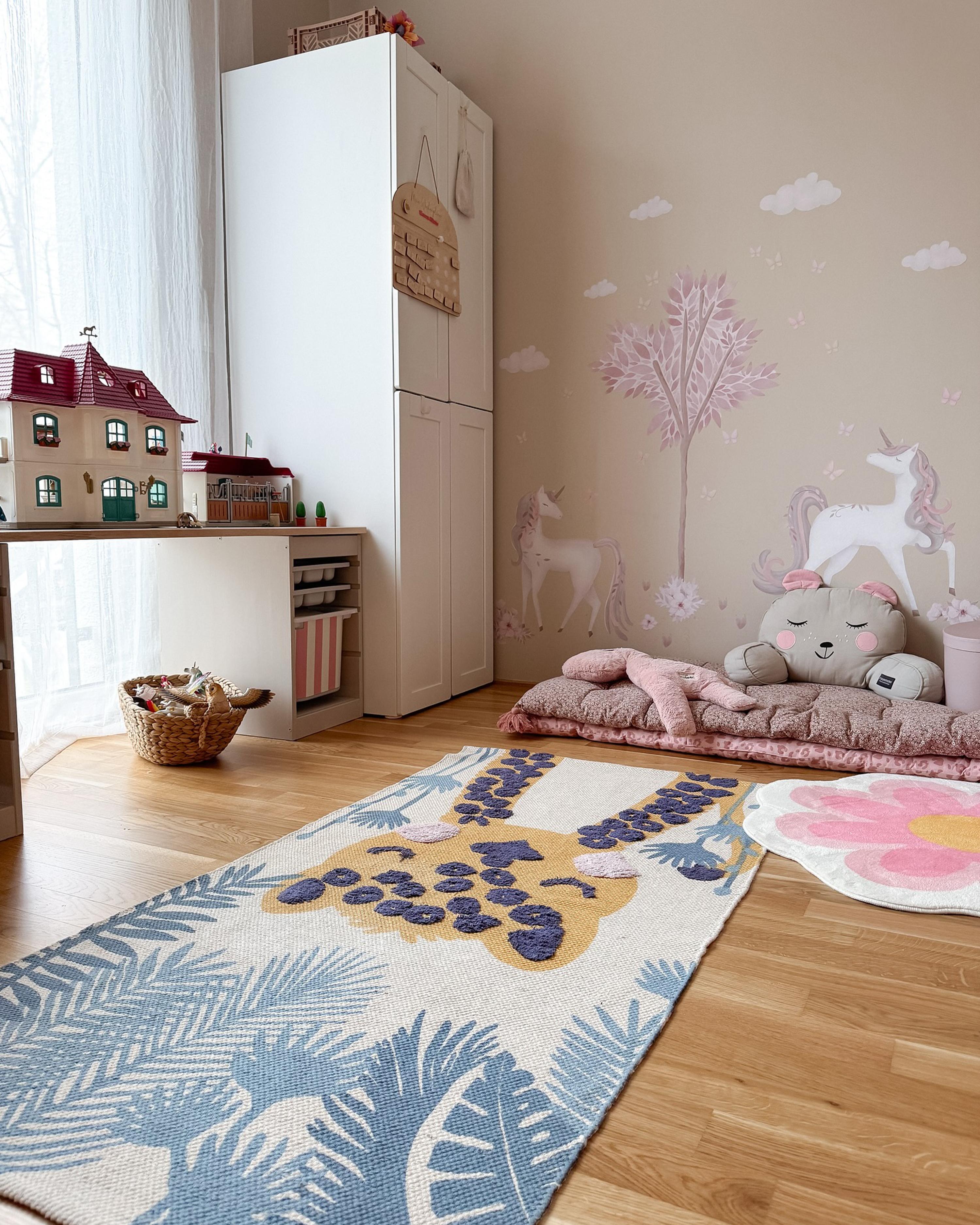 Kindervloerkleed LUAS Meerkleurig 80 x 150 cm Katoen