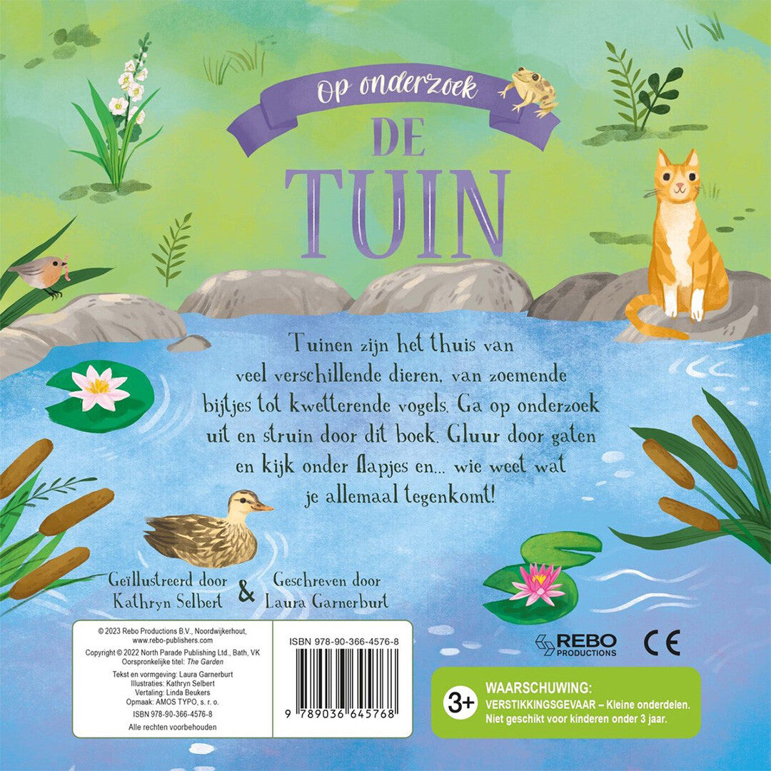 Uitgeverij rebo flapjesboek de tuin