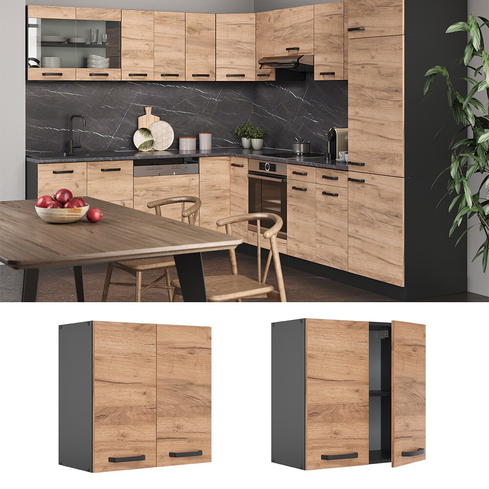 VICCO Küchenschrank Hängeschrank 60 cm R-Line Anthrazit
