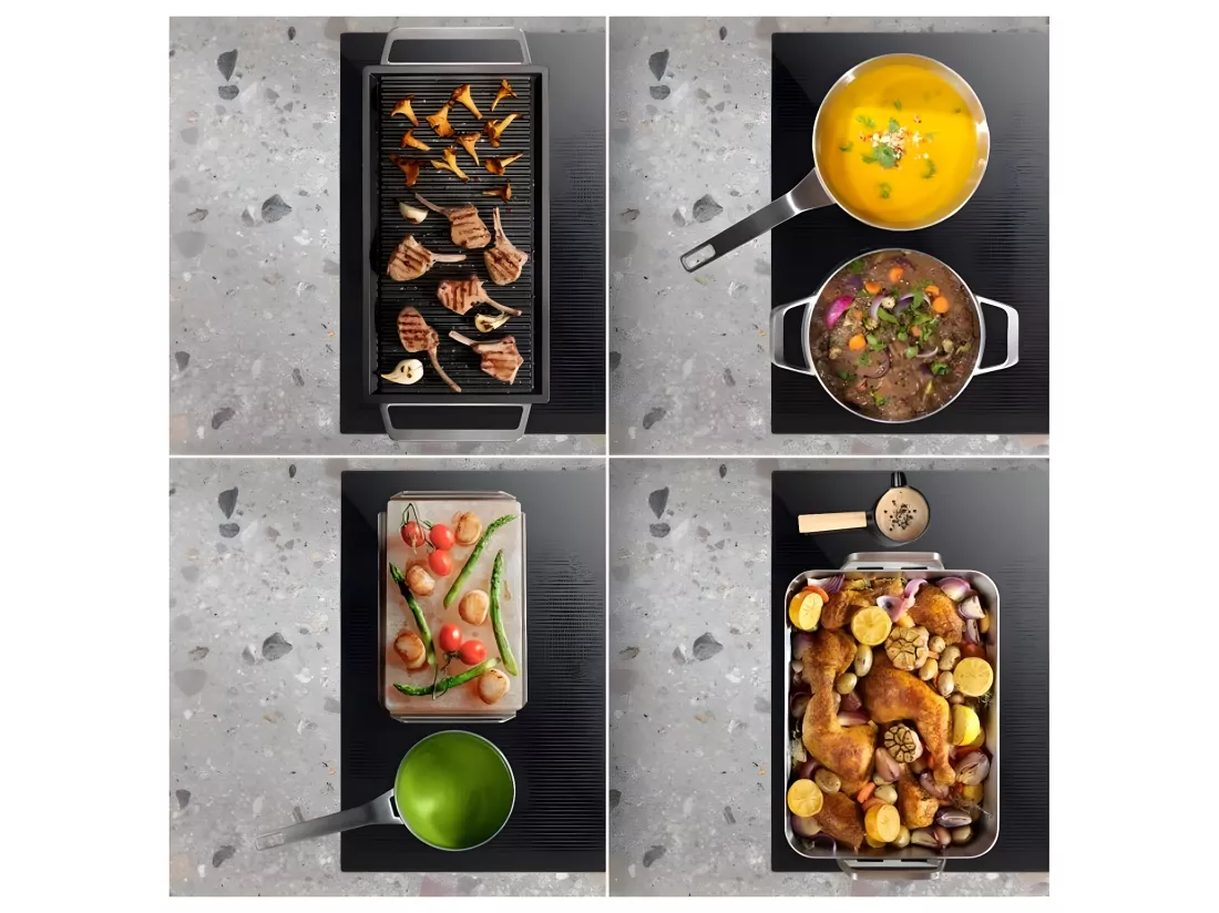 Electrolux Table de cuisson induction 90cm 5 feux 7350w noir - EIV95550