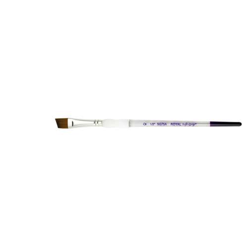 Royal & Langnickel Soft-Grip™ Synthetik-Rotmarderhaarpinsel, SG75A, Schräg