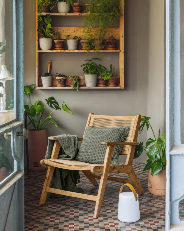 Kave Home Geralda fauteuil donker