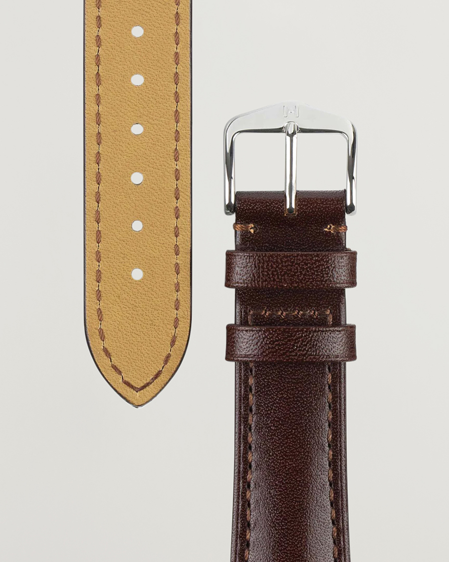 HIRSCH Siena Tuscan Leather Watch Strap Brown