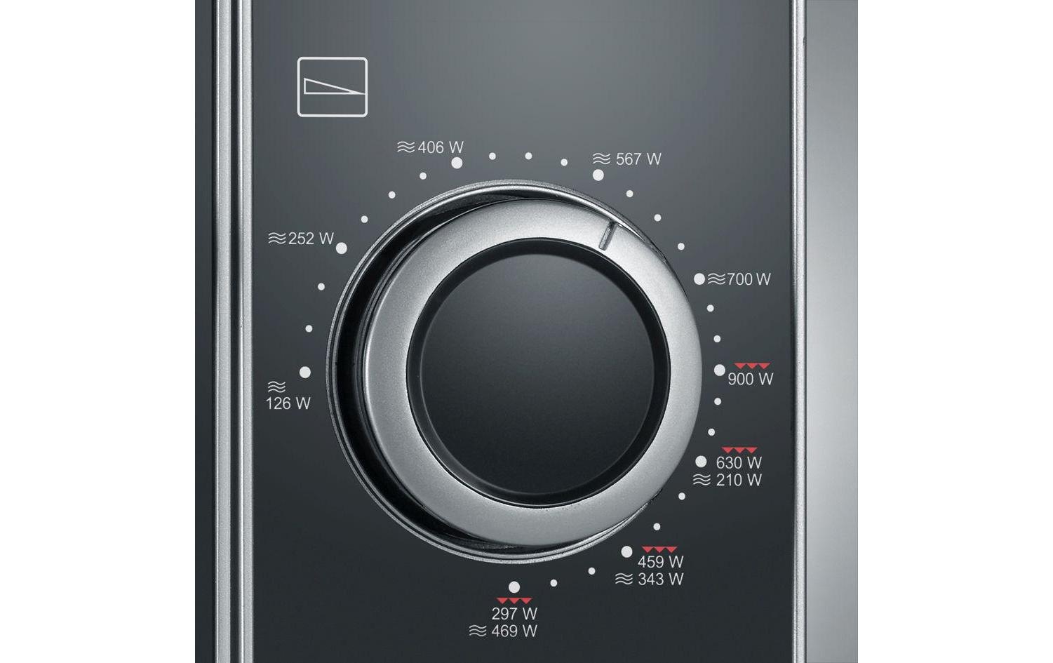 Severin Mikrowelle »MW 7875, Silberfarben, Schwarz« 700 W