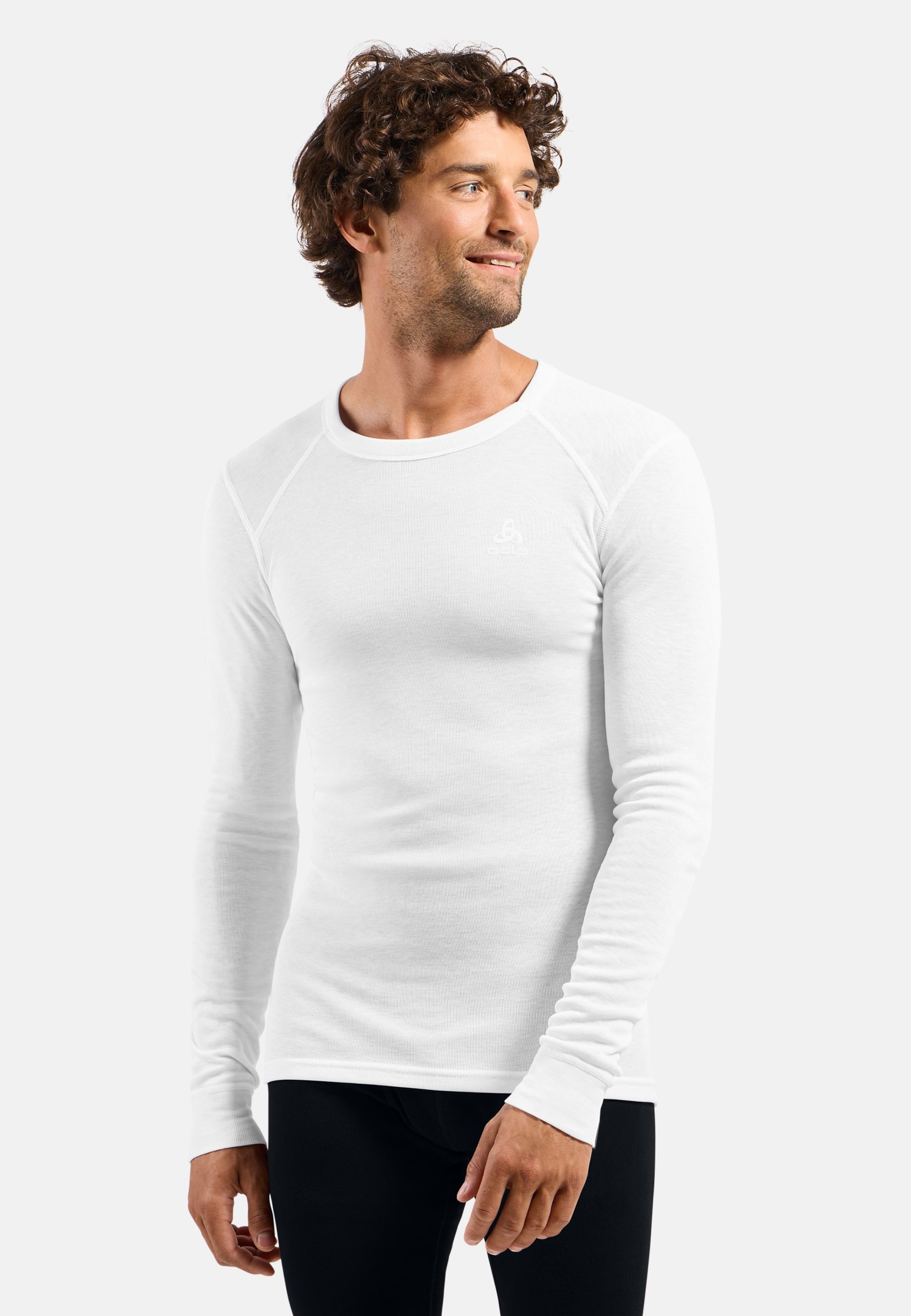 Active Warm Base Layer Langarmshirt in white