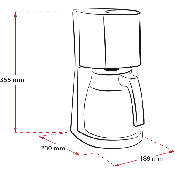 Enjoy® Therm|Filterkaffeemaschine Weiß