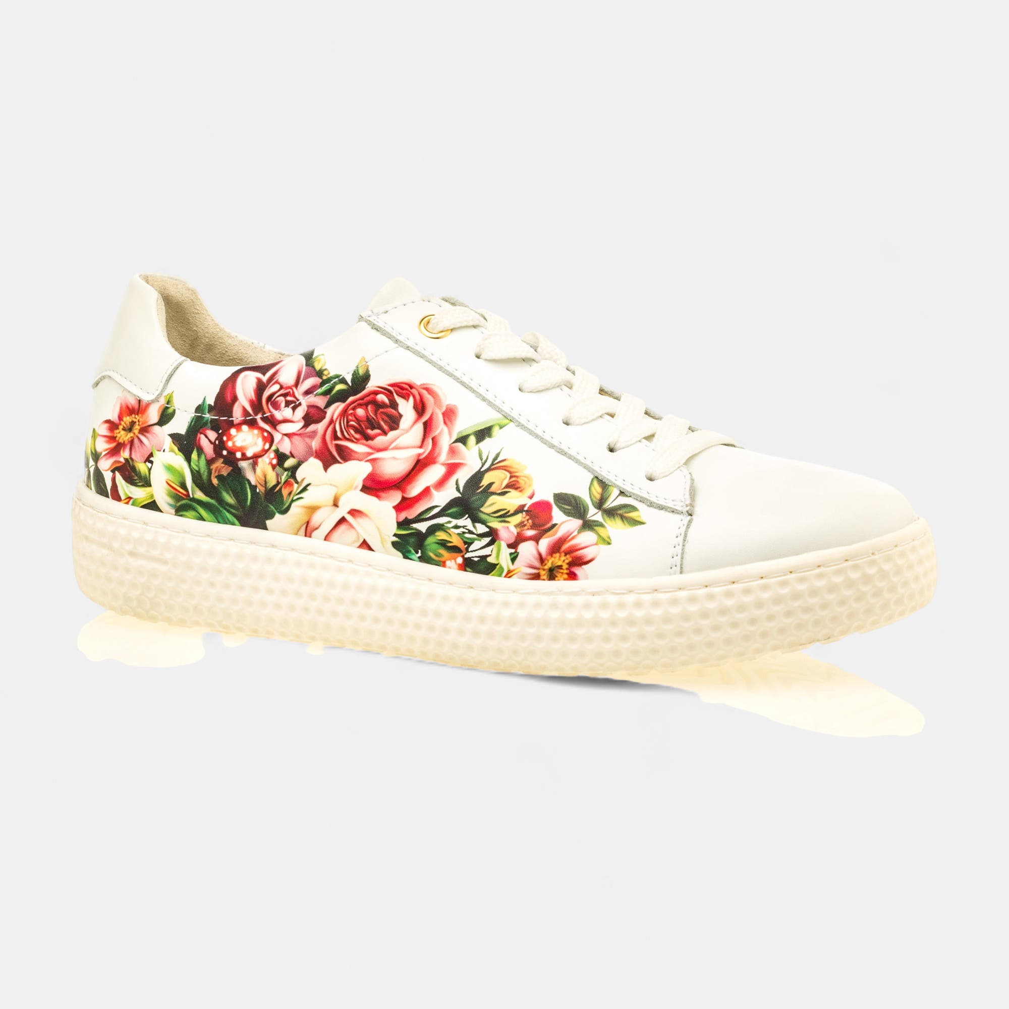Baskets basses Femme en cuir blanc