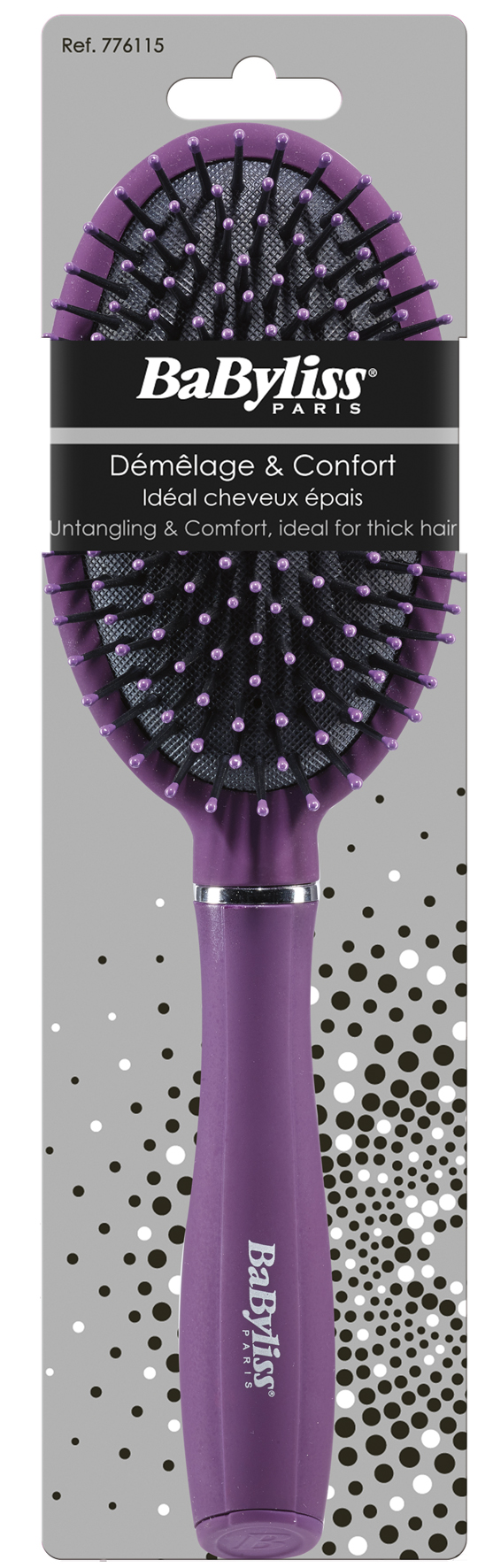 BABYLISS Pneumatische Ovalbürste<br>1 Stück, mit Noppen
