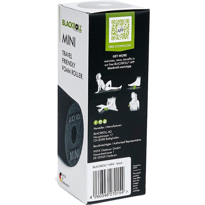 Blackroll BLACKROLL® Mini Faszienrolle schwarz