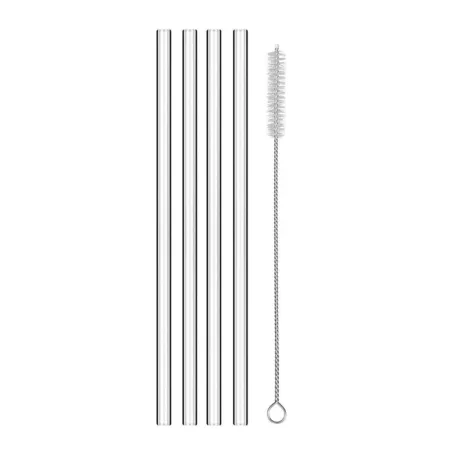Zielonka Glas-Trinkhalme 4er Set
