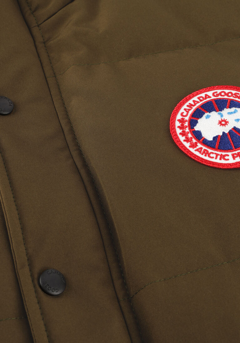 khaki canada goose bodywarmer carson vest 4151m