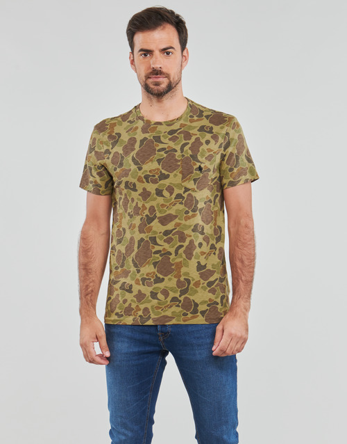 Polo Ralph Lauren - T-SHIRT AJUSTE AVEC POCHE EN COTON Kaki / Camuflaje