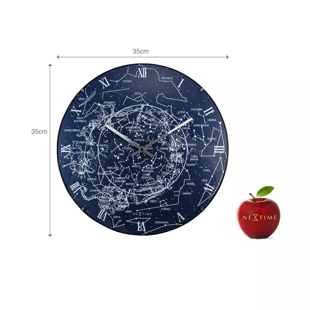 Quarzwanduhr Milky Way Dome Ø 35 cm