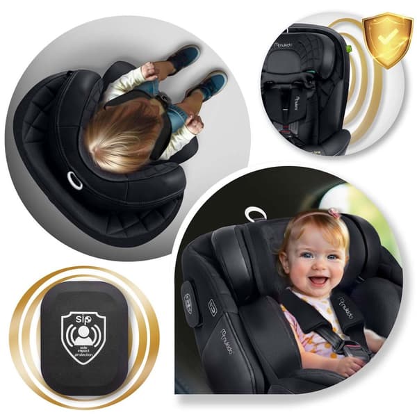 Nukido Aero Line Bilsete Svart 0-36kg ISOFIX