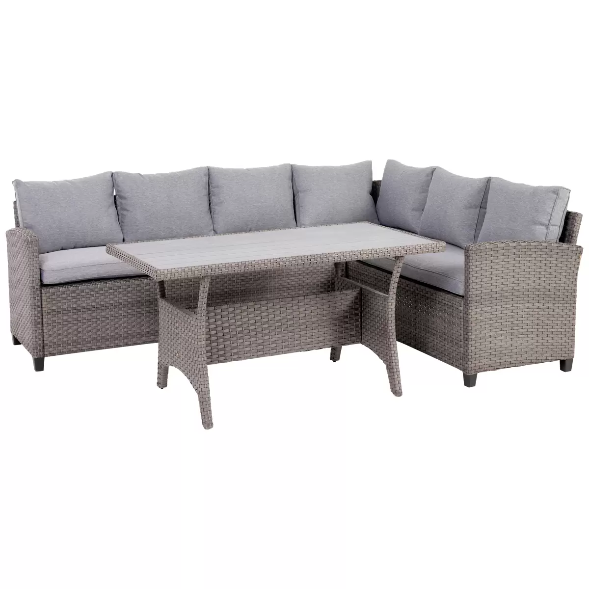 Ondega Gartenlounge Vipora 3-Teilig Rechts Grau