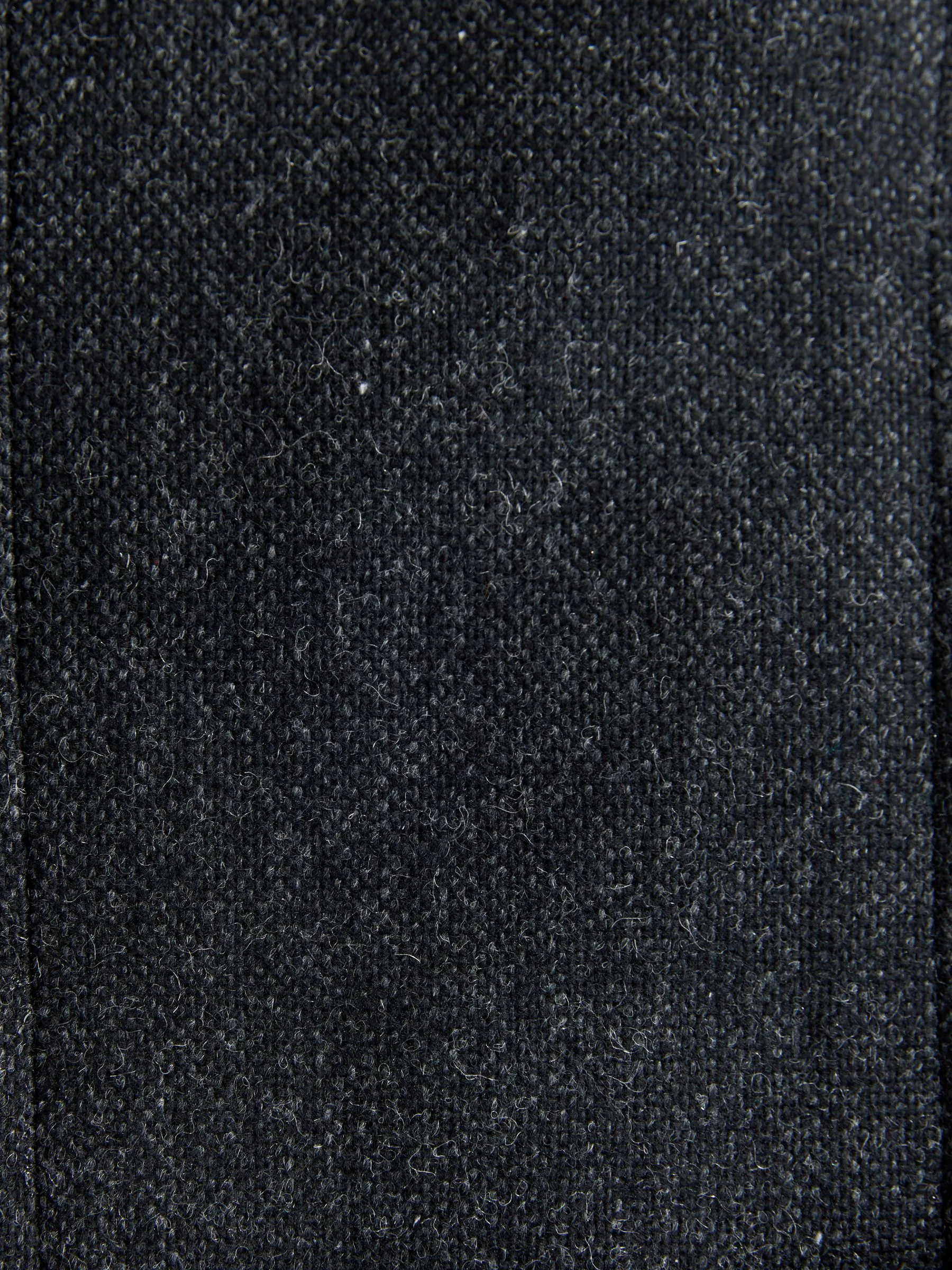 Antraciet - Relaxed Fit Wollen Pak Blend Jack