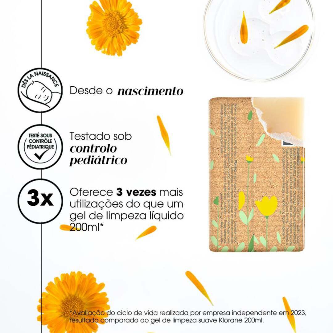 KLORANE  Barra Sólida Corpo e Cabelo BIO - 100gr